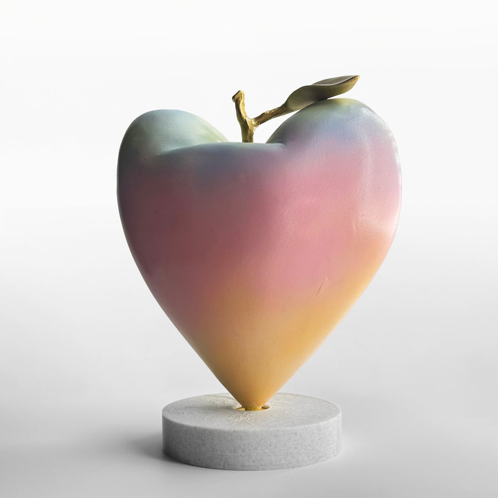 Rose Gold Heart Sculptures