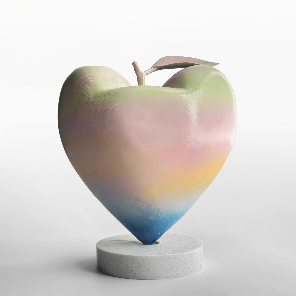 3D Resin Heart Sculptures