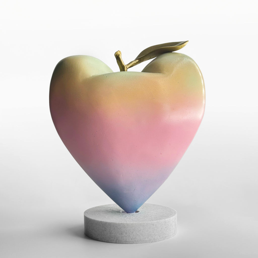 Stylish Resin Heart Sculpture