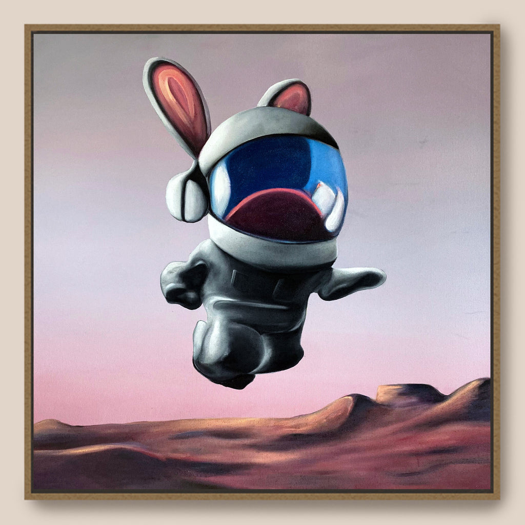 Astronaut Rabbit Wall Art