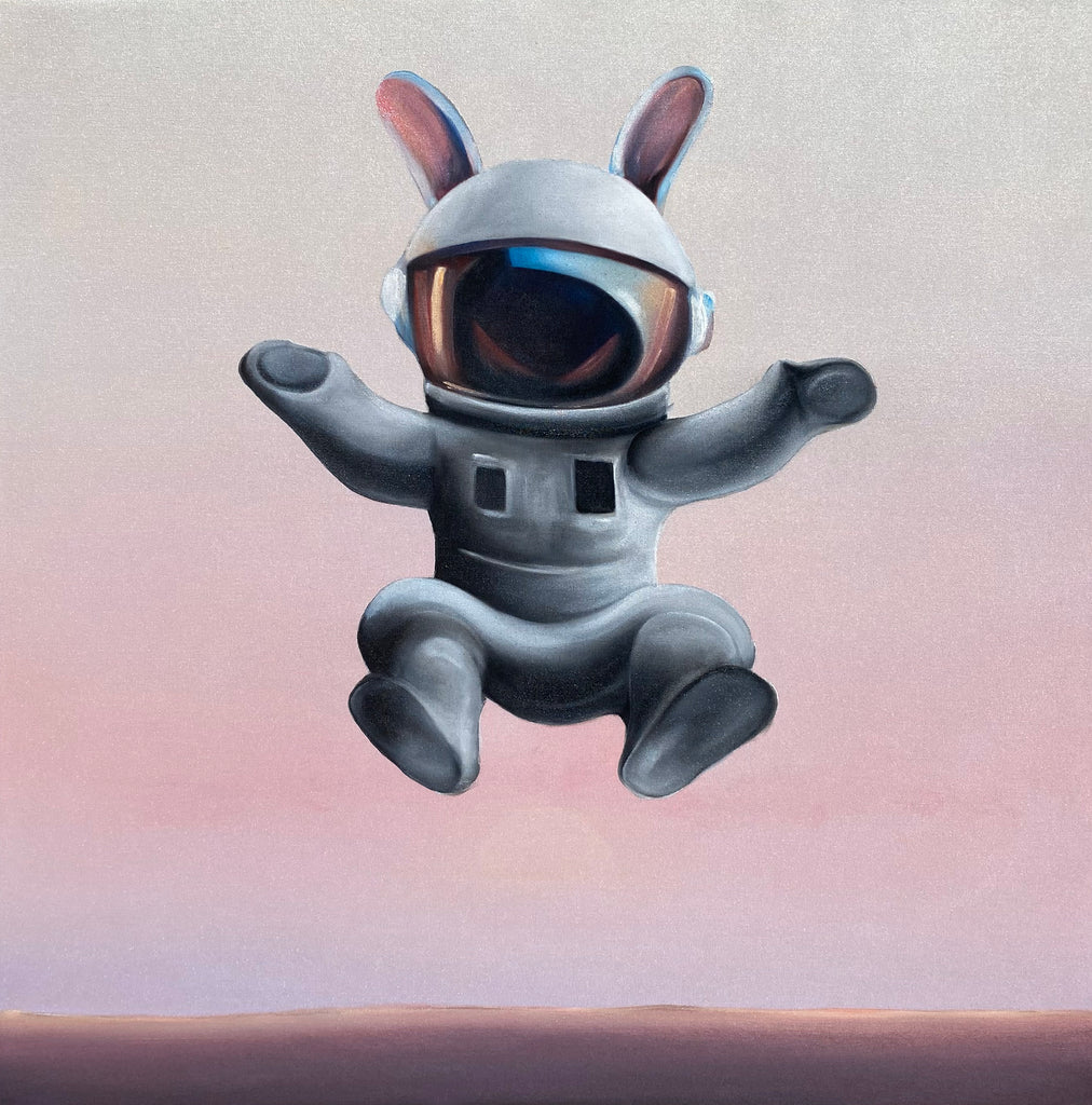 Astronaut Rabbit Art