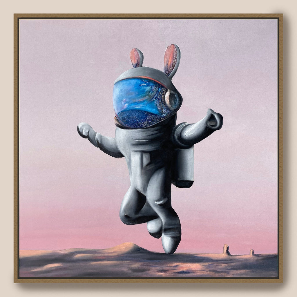 Astronaut Rabbit Galaxy Art